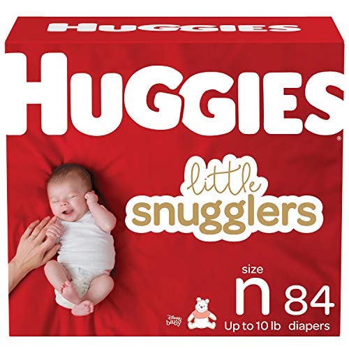 Book Cover Huggies Little Snugglers Baby Diapers, Size Newborn, 84 Ct