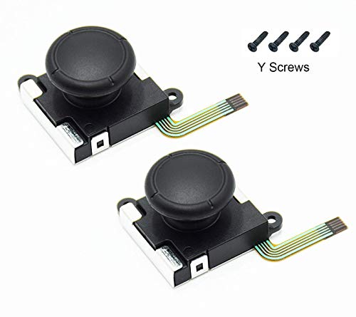 RGEEK 2 Pack 3D Analog Joystick Thumb Sticks Replacements for Nintend Switch Joy Con Controller, Replacement Left and Right Analog Controller Joystick