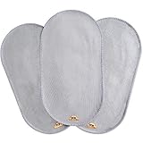 BlueSnail Waterproof Changing Pad Liners 3 Count (14"X26.5", Gray) Bassinet Pad Liner