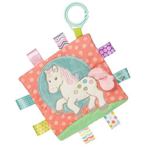 Book Cover Taggies Soothing Sensory Crinkle Me Toy with Baby Paper and Squeaker, Painted Pony, 6.5 x 6.5-Inches