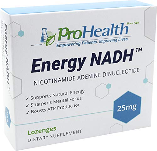 ProHealth Energy NADH (25 mg, 30 lozenges) Boost Energy, Memory and Focus | Mood Support | Antioxidant | ATP Production