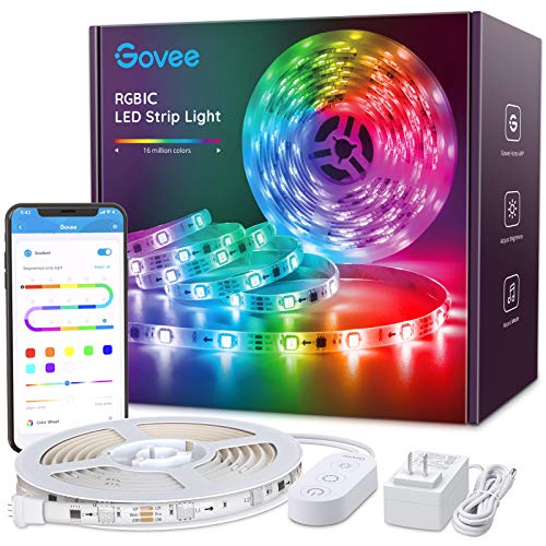Book Cover Govee Dreamcolor Led Strip Lights Music Sync, 16.4Ft Waterproof Phone Controlled Color Changing Light Strip for Party, Room, Bedroom, TV, Kitchen Cabinet Decoration [All-in-One Kit]