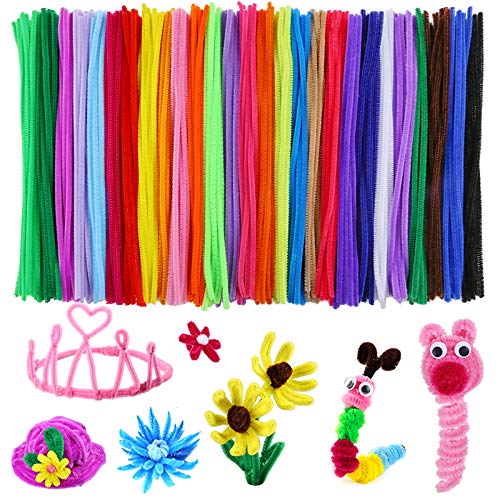 Book Cover Caydo 324 Pieces Pipe Cleaners 27 Colors Chenille Stems for DIY Art Creative Crafts Project Decorations (6 mm x 12 Inch) 27 Colors Large Pack