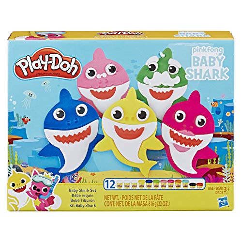 Book Cover Play-Doh Pinkfong Baby Shark Set with 12 Non-Toxic Cans