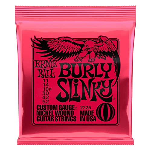 Ernie Ball Burly Slinky Nickelwound Electric Guitar Strings 11-52 Gauge