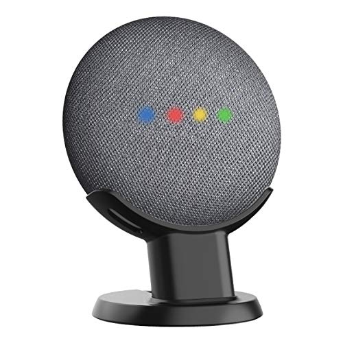 SPORTLINK Pedestal for Nest Mini (2nd Gen) and Google Home Mini (1stÂ Generation) Improves Sound Visibility and Appearance - A Must Have Mount Holder Stand for Nest Mini (2nd Gen)/ Google Mini (Black)