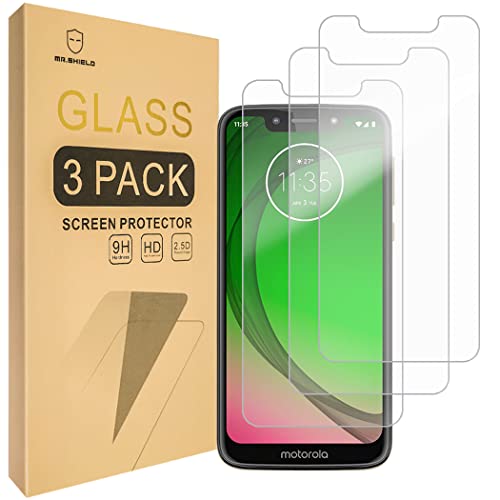 Mr.Shield [3-PACK] Designed For Motorola (Moto G7 Play) [Upgrade Maximum Cover Screen Version] [Tempered Glass] Screen Protector [Japan Glass With 9H Hardness] with Lifetime Replacement