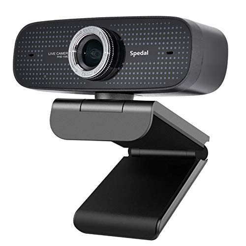HD Webcam Streaming, Spedal 1080P Web Camera with Microphone for Desktop/Laptop, PC Webcam Compatible with OBS/Zoom/YouTube/Skype, Webcam for Windows/Mac