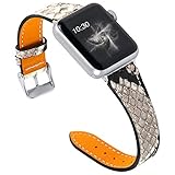 OULUCCI Compatible Apple Watch Band 42mm 44mm, Top Grain Leather Band Replacement Strap for iWatch Series 4,Series 3,Series 2,Series 1,Sport, Edition