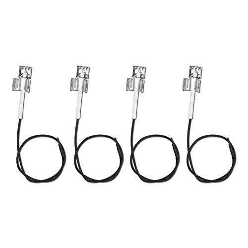 Hisencn 4 Pack Igniters for Charbroil 463436215, 463436214, 463436213, Ignition Ceramic Electrode Replacement Parts for Charbroil 463247310, 463257010, 463243911, 463244011, 463247412, 463247512