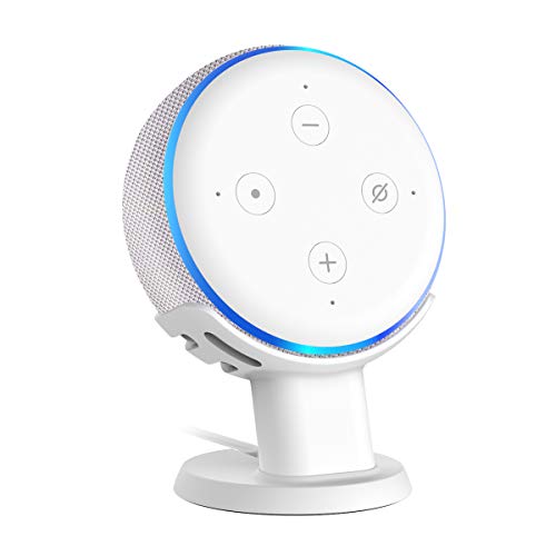 SPORTLINK Table Stand for Echo 3rd Gen Improves Sound Audibility and Appearance - A Must Have Mount Holder Stand for Echo 3rd Gen (White)