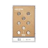 Würkin Stiffs Collar Magnets for Men's Dress Shirts in Storage Case | As Seen on Shark Tank | Magnetic Power Buttons 8 Pack
