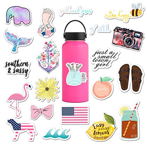RipGrip The Carefree Bee - 20 Preppy Southern Sorority Stickers for Water Bottles, Laptops (Series 5)