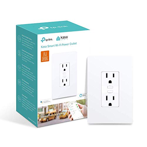 Kasa Smart Plug KP200, In-Wall Smart Home Wi-Fi Outlet Works with Alexa, Google Home & IFTTT, No Hub Required, Remote Control, ETL Certified