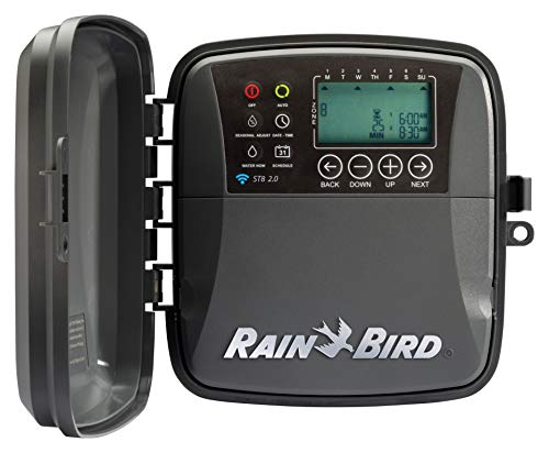 Rain Bird ST8O-2.0 Smart Indoor/Outdoor WiFi Sprinkler/Irrigation System Timer/Controller, WaterSense Certified, 8-Zone/Station, Works with Amazon Alexa (new & improved model replaces Obsolete ST8O-WIFI)