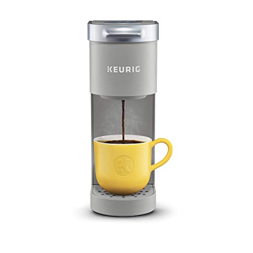 Book Cover Keurig K-Mini Basic Coffee Maker, Single Serve K-Cup Pod Coffee Brewer, 6 to 12 oz. Brew Sizes, Studio Gray