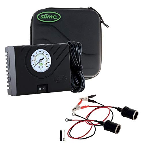 Slime 40061 Power Sport Tire Inflator, Perfect for Motorcycles, ATVs/UTVs, Off-Road Vehicles and Compact Cars