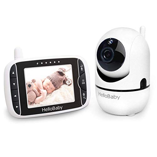 Book Cover Baby Monitor with Remote Pan-Tilt-Zoom Camera and 3.2'' LCD Screen, Infrared Night Vision