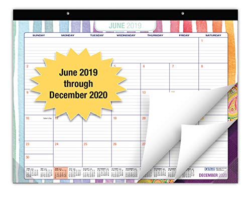 Book Cover Desk Calendar 2019-2020: Large Monthly Pages - 22