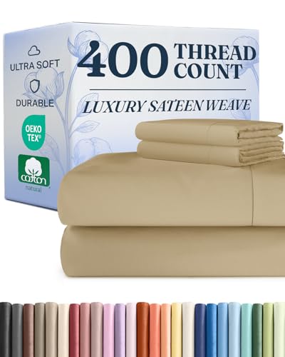 CGK Unlimited 4PC400TC (King, Beige)