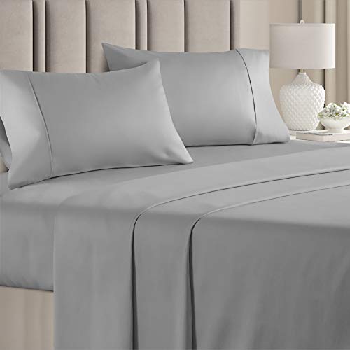 Book Cover 400 Thread Count Cotton - Queen Size Sheet Set - 100% Cotton Sheets - 400-Thread-Count - Sateen Cotton - Deep Pocket Cotton Bed Sheets - Silky & Soft Cotton - Hotel Quality Cotton Sheet for Queen beds