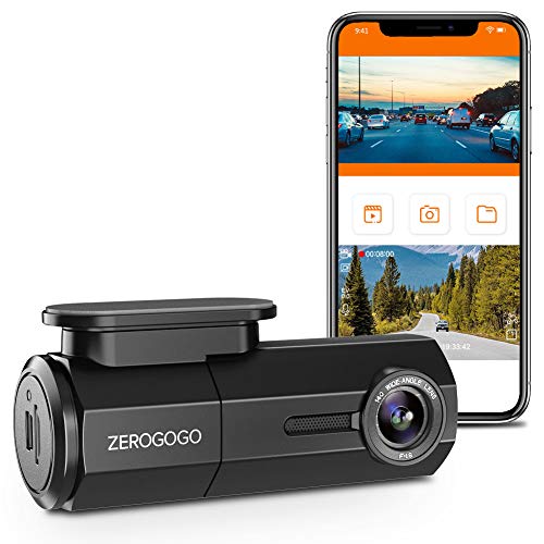 Book Cover Zerogogo RW100 WiFi Dash Cam Full HD 1080P Car Camera w/Sony Sensor, Magnetic Bracket, Night Vision, Super Capacitor, G-Sensor, 360 Degree Rotatable Lens