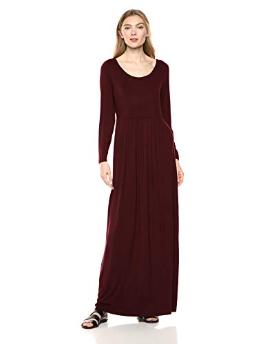 Daily Ritual Women's Jersey Long-Sleeve Empire-Waist Maxi Dress
