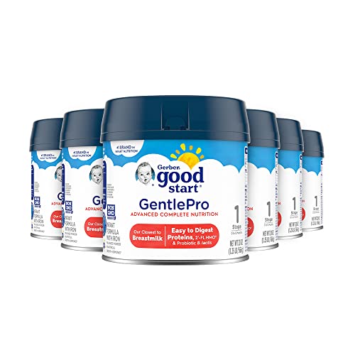 Gerber Good Start Baby Formula Powder, GentlePro Probiotics, Stage 1, 20 Ounce (Pack of 6)