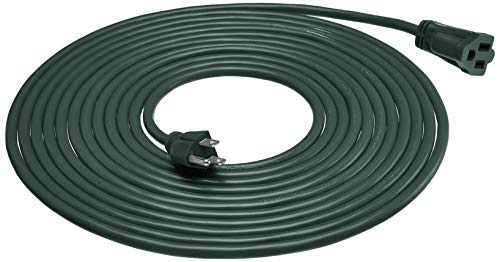 Amazon Basics 25-Foot 3-Prong Vinyl Indoor/Outdoor Extension Cord - 13 Amps, 1625 Watts, 125 VAC, Green