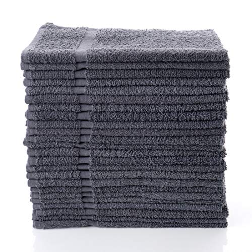 Simpli-Magic 79150 Bath Set, Basic Hand Towels, 16"x27", Gray, 12 Pack