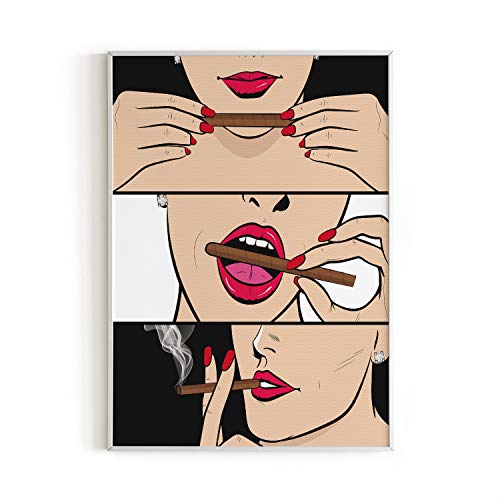 Book Cover RipGrip Black Roller Smoker Wall Art Print Pop Art Prints, Apartment, Wall Decor | Unframed/Frameable Poster Wall Decoration | 12Â x 16Â