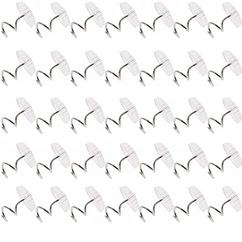 Floranea 30 Pcs Twist Pins Upholstery Clear Heads Slip Cover Fasteners Headliner Pins for Sofa Car Van Home Furniture Hold Bed Skirt (30 pcs)