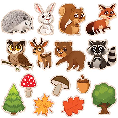 Woodland Baby Shower Party Supplies - 23 Forest and Animals Figures Decorations for Woodland Creatures Party or Nursery Decor
