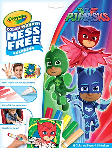 Book Cover Crayola Color Wonder PJ Masks Coloring Pages, Mess Free Coloring, Gift for Kids, Age 3, 4, 5, 6