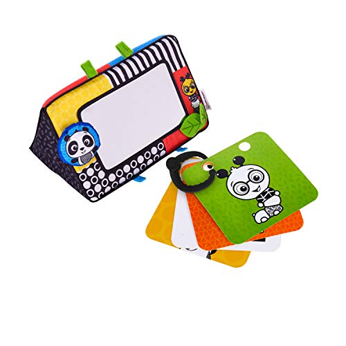 Book Cover Baby Einstein Flip For Art High Contrast Floor Activity Mirror with Take Along Cards, Tummy Time Play, Newborn+