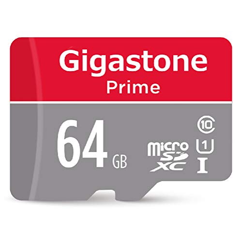 Gigastone 64GB Micro SD Card UHS-I U1 Class 10 MicroSD XC Memory Card with SD Adapter High Speed Memory Card Class 10 UHS-I Full HD Video Nintendo Switch Dashcam GoPro Camera Samsung Canon Nikon Drone