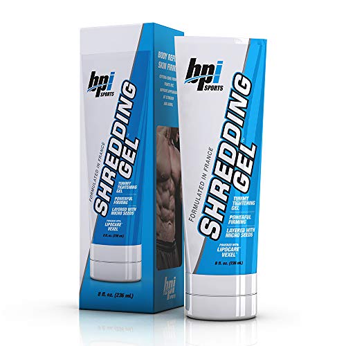 BPI Sports Shredding Gel - Skin Toning Gel for Men and Women with Caffeine and Palmitoyl Carnitine - Powered with Lipocare Vexel - 8 fl oz