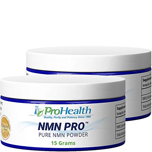 ProHealth NMN Powder 2-Pack (15 Grams per jar) Nicotinamide Mononucleotide | NAD+ Precursor | Supports Anti-Aging, Longevity and Energy | Non-GMO