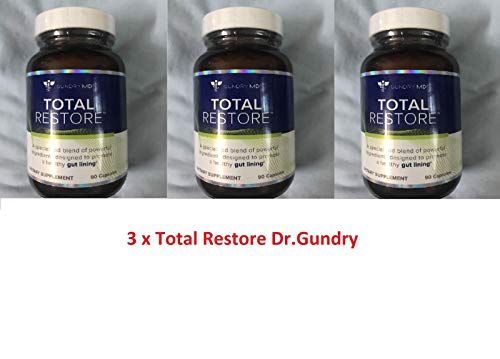 Book Cover Gundry MD Total Restore Gut Lining Support Blend 90 Capsules Pack of 3