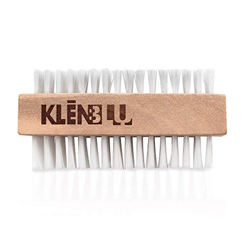 Sneaker Cleaner Brush/Cleaning Brush by KlenBlu - Premium Double Sided Wooden Shoe Care Brush Made with Nylon