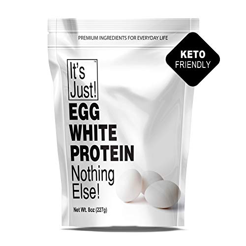 Book Cover It's Just - Egg White Protein Powder, Dried Egg Whites Protein, Meringue Ingredient, Non-GMO, USA Farms, Unflavored (8oz)