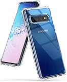 Ringke Fusion Compatible with Galaxy S10 Case (6.1"), Clear Back Soft Shockproof TPU Bumper Phone Cover - Clear