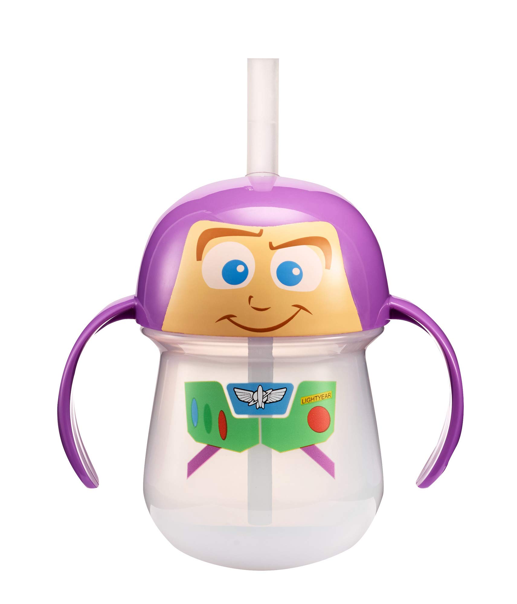 Book Cover The First Years Disney/Pixar Toy Story Buzz Lightyear Baby Trainer Straw Cup, 7 Ounces Buzz Lightyear 1 Count Character Cup