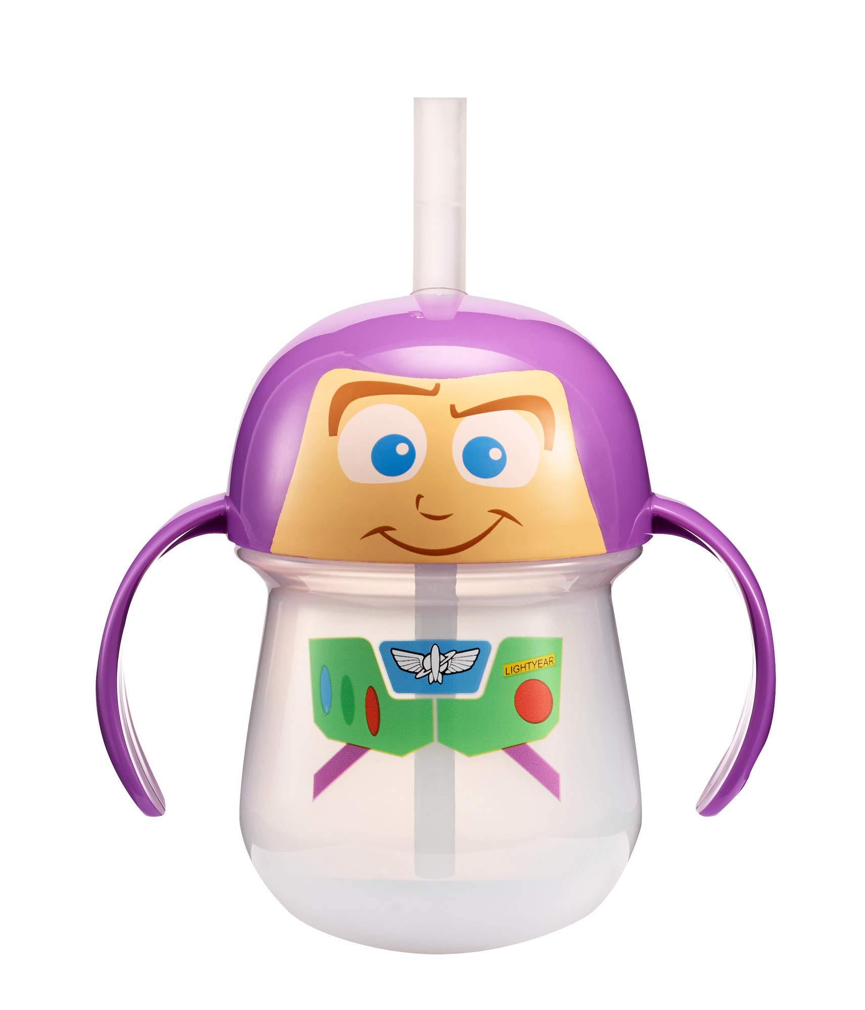 The First Years Disney/Pixar Toy Story Buzz Lightyear Baby Trainer Straw Cup, 7 Ounces Buzz Lightyear 1 Count Character Cup
