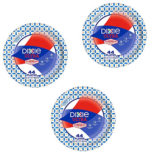Book Cover Dixie Ultra Heavy Duty Disposable Appetizer and Dessert Paper Plates, Small Plate 6 7/8