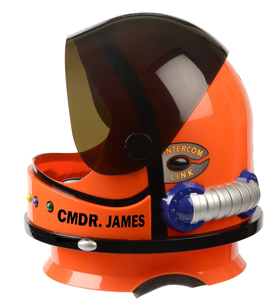 Book Cover Personalized Youth Astronaut Helmets Orange With Sounds