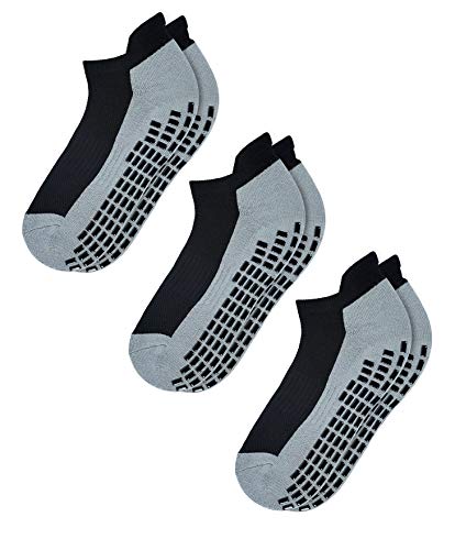 Book Cover RATIVE Super Grips Anti Slip Non Skid Yoga Hospital Socks for Adults Men Women