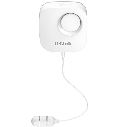 D-Link Wi-Fi Water Leak Sensor and Alarm, App Notifications, Battery Powered, No Hub Required (DCH-S161-US)