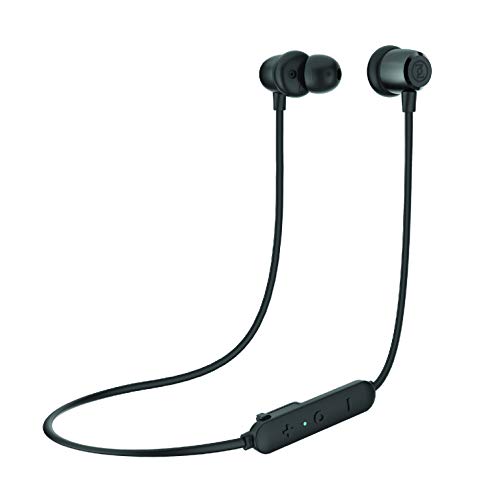 OontZ BudZ Bluetooth Wireless Earbuds, Waterproof, Superior Sound Deep Bass, Noise Cancelling Bluetooth Headset with Microphone, 8 Hours, IPX7 (Black)