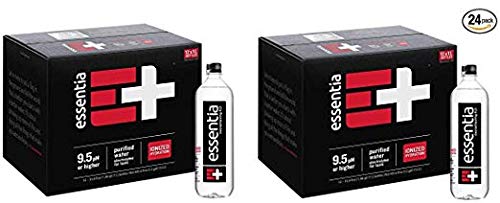 Book Cover Essentia Water; Twenty Four (24) 1-Liter Bottles; Ionized Alkaline Bottled Water; Electrolytes for Taste; Better Rehydration; pH 9.5 or Higher; Pure Drinking Water; For the Doers, the Overachievers